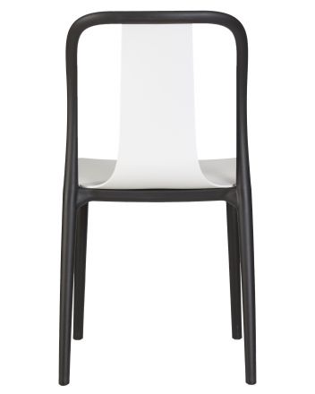 Стул обеденный DOBRIN ADAM, черный/белый