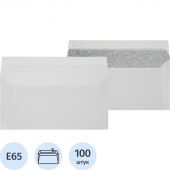 Конверт белый E65с трип 110х220 80г Attache Economy 80 гр 100шт/уп 10уп/кор