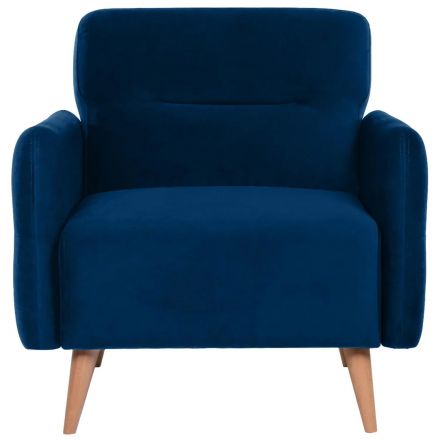 Кресло _ХД Finsoffa HYGGE Relax 1, раскл. тк. велюр Formula 788 т.синий