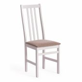 Стул SWEDEN Многослойная фанера, 41*40*99 см, white, ткань бежевая (Ford William 7)