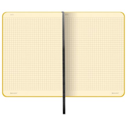 Блокнот БОЛЬШОЙ ФОРМАТ (180х250 мм) B5, BRAUBERG "Metropolis Mix", под кожу, 80 л., клетка, желтый, 113311