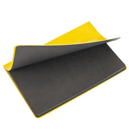 Блокнот БОЛЬШОЙ ФОРМАТ (180х250 мм) B5, BRAUBERG "Metropolis Mix", под кожу, 80 л., клетка, желтый, 113311