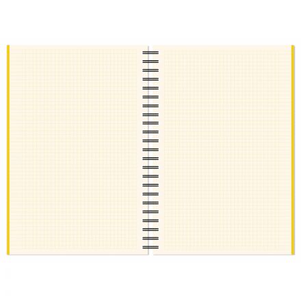 Бизнес-тетрадь А4,150л,кл,плас.спир.Attache Selection SPRING BOOK жел 84232