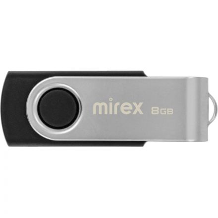 Флеш-память Mirex USB SWIVEL BLACK 8Gb (13600-FMURUS08 )