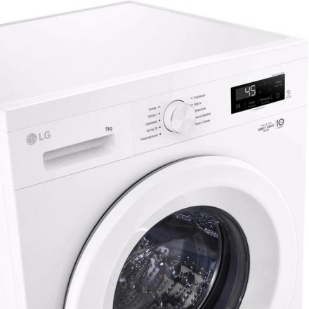 Стиральная машина LG F2Y1VS3W кл.:A фронт. макс.:9кг белый инвертер Стиральная машина LG F2Y1VS3W кл.:A фронт. макс.:9кг белый инвертер