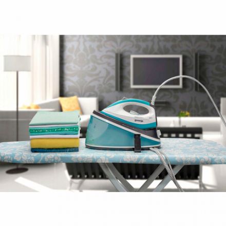 Парогенератор GORENJE SGH2200LBC, 2200 Вт, 4,5 Бар, пар 50 г/мин, паровой удар 100 г/мин, 2 л, синий