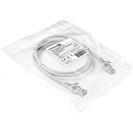 Патч-корд ExeGate UTP-RJ45-RJ45-5e-1,5M-LSZH-GY, cat.5e, 1.5м <EX286382RUS