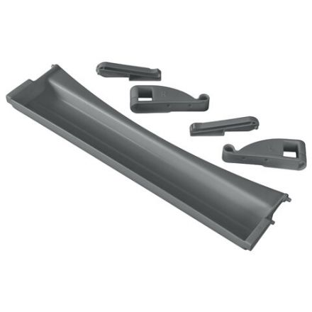 Полка-органайзер выдвижная ДЭМИ, 1 отделение, пластик, серая, 30х420х110 мм, ОКП.06 Полка-органайзер выдвижная ДЭМИ, 1 отделение, пластик, серая, 30х420х110 мм, ОКП.06