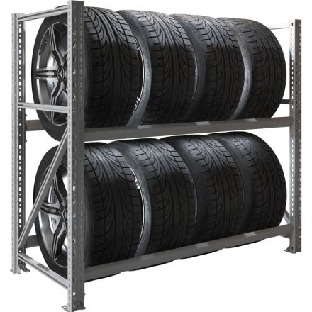 Стеллаж металлический MS Pro 1200/1353x606 стационарный для хранения 8 шин
