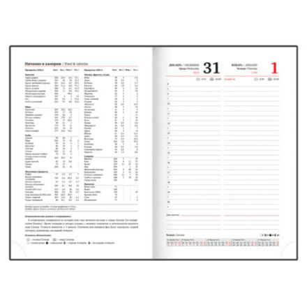 Ежедневник датированный 2026, А5, 138x213 мм, BRAUBERG "Senator", под кожу, фиолетовый, 117093