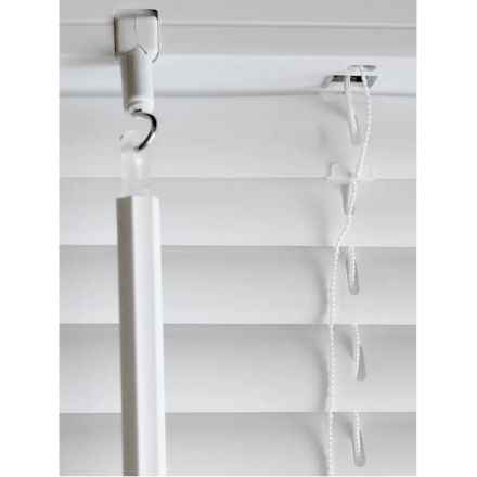 Жалюзи SKR Горизонтальные пластиковые Белый 120х160