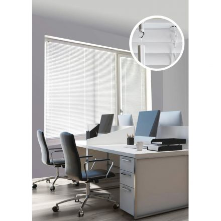 Жалюзи SKR Горизонтальные пластиковые Белый 120х160