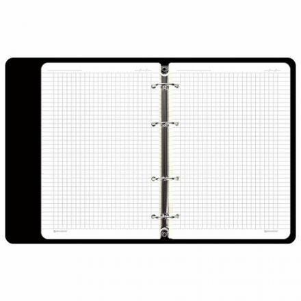 Тетрадь на кольцах А5 (180х220 мм), 80 листов, под кожу, клетка, тиснение фольгой, BRAUBERG VISTA, Gradient, 112131