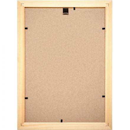 Рамка Зебра А4 21х30 см деревянный багет 16 мм коричневая