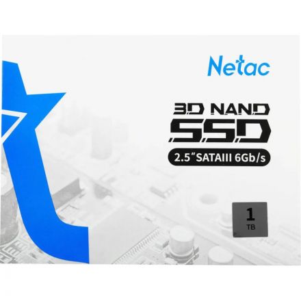 SSD накопитель Netac SSD N600S 1TB 2.5 SATA 3D NAND,(NT01N600S-001T-S3X)