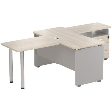 Приставка - брифинг Д_ Easy Contour 900х600 дуб шамони светлый Приставка - брифинг Д_ Easy Contour 900х600 дуб шамони светлый