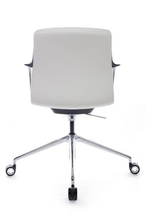 Кресло Plaza-M FK004-B12 Белый (6207) натуральная кожа 70*70*80-86
