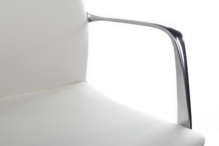 Кресло Plaza-M FK004-B12 Белый (6207) натуральная кожа 70*70*80-86