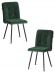 Стул обеденный Medeo  (2 шт. в упаковке) LT, велюр, Deep Forest (изумруд), 45х56х89 см