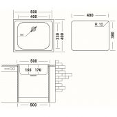 Мойка врезная Юкинокс Классика CLM500.400---5C -C