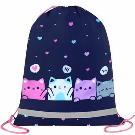 Мешок для обуви BRAUBERG KIDS, светоотражающая полоса, 46х36 см, "Anti-gravity", 273437