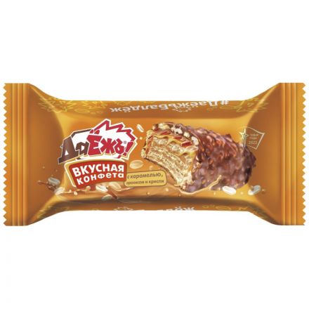 Конфеты ДаЕжь с карамелью, арахисом и криспи 1,5кг уп Конфеты ДаЕжь с карамелью, арахисом и криспи 1,5кг уп