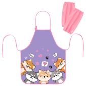 Фартук с нарукавниками для уроков труда ЮНЛАНДИЯ, регулировка по росту, 46х54 см, "Best fellows", 273630