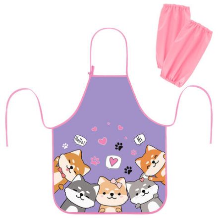 Фартук с нарукавниками для уроков труда ЮНЛАНДИЯ, регулировка по росту, 46х54 см, "Best fellows", 273630