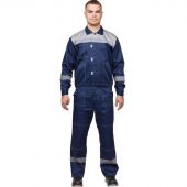 Костюм рабочий летний муж. л20-КБР синий/сер (р.52-54) 158-164