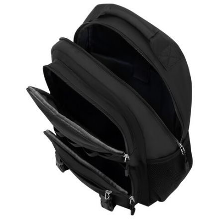 Рюкзак HEIKKI FUSION (ХЕЙКИ) универсальный, отделение для ноутбука, с КОШЕЛЬКОМ, черный, 44х31х14 см, 273864