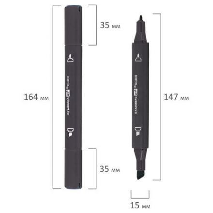 Маркер для скетчинга ХУДОЖЕСТВЕННЫЙ 1 мм - 6 мм BRAUBERG ART CLASSIC, СЕРО-ГОЛУБОЙ 9 (BG09), 151882