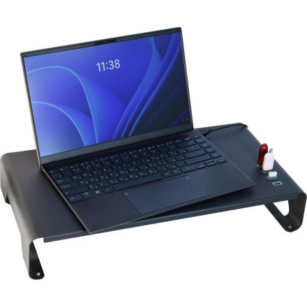 Подставка для ноутбуков/мониторов РЭМО LS-015USB 960144 (черный) Подставка для ноутбуков/мониторов РЭМО LS-015USB 960144 (черный)