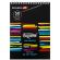 Скетчбук для маркеров, бумага 160 г/м2, 210х297 мм, 50 л., гребень, подложка, BRAUBERG ART CLASSIC, "Неон", 115077