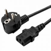 Кабель питания 1,8 м, CABLEXPERT, Schuko-C13, 3x0,5 мм2, 6 A, с заземлением, черный, PC-186 Кабель питания 1,8 м, CABLEXPERT, Schuko-C13, 3x0,5 мм2, 6 A, с заземлением, черный, PC-186