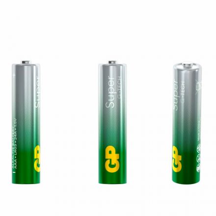 Батарейки КОМПЛЕКТ 60 шт., GP Super G-Tech, AAA (LR03, 24А), алкалиновые, мизинчиковые, 24A-2CRVS60