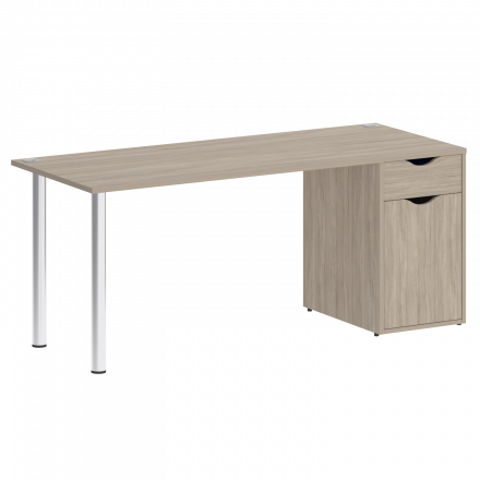 Home Office Стол письменный VR.SP-3-178.1 Дуб аттик/Хром опоры 1780*720*750