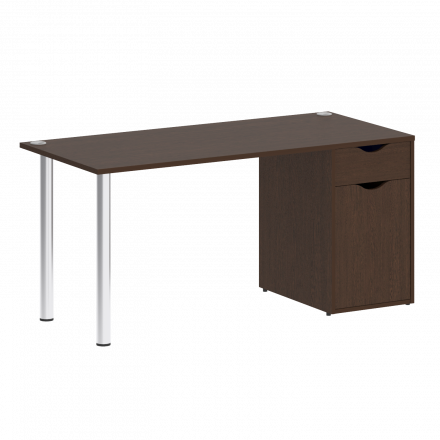 Home Office Стол письменный VR.SP-3-158.1 Венге/Хром опоры 1580*720*750