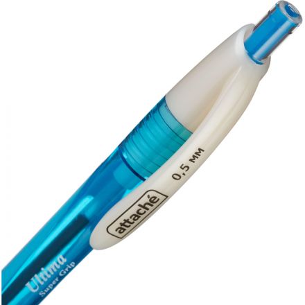Ручка шариковая автоматическая Attache Ultima Supergrip синяя (толщина линии 0.5 мм) Ручка шариковая автоматическая Attache Ultima Supergrip синяя (толщина линии 0.5 мм)