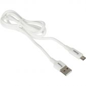Кабель 2,4A, 1м, USB - Micro-USB, TPE, силикон, белый BT-JCBL-007/U28