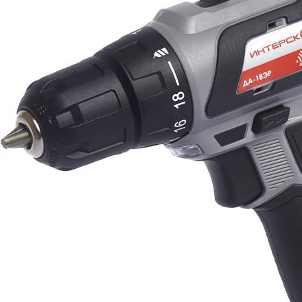 Дрель-шуруповерт аккумуляторная Li-ion ИНТЕРСКОЛ ДА-18ЭР (436.2.2.20)