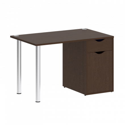 Home Office Стол письменный VR.SP-3-118.1 Венге/Хром опоры 1180*720*750