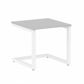 Home Office Стол журнальный VR.SP-2-58.G Серый/Белый металл 580*600*550
