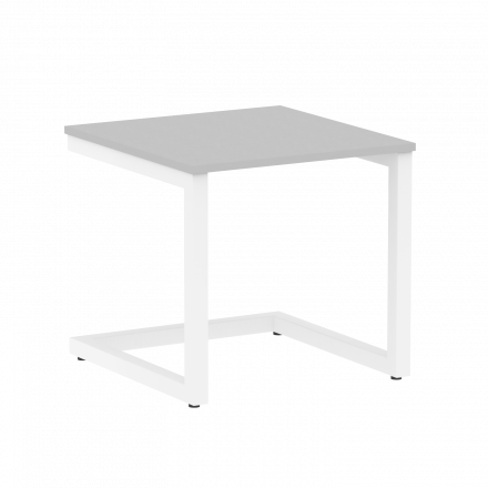 Home Office Стол журнальный VR.SP-2-58.G Серый/Белый металл 580*600*550
