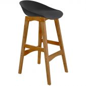 Стул барный EL_ Сидение SHT-ST19 черное+Каркас SHT-S65 светл.орех Л 152227 Стул барный EL_ Сидение SHT-ST19 черное+Каркас SHT-S65 светл.орех Л 152227