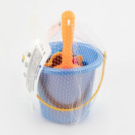 Набор для игр в песке: ведерко, совочек, 3 формочки "Морские", НОРДПЛАСТ, 44