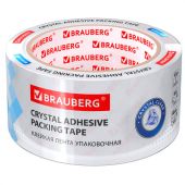 Клейкая лента упаковочная 48 мм х 66 м КРИСТАЛЬНАЯ, индивидуальная упаковка, толщина 45 микрон, BRAUBERG, 440153 Клейкая лента упаковочная 48 мм х 66 м КРИСТАЛЬНАЯ, индивидуальная упаковка, толщина 45 микрон, BRAUBERG, 440153