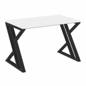 Loft Стол рабочий VR.L-SRZ-2.7 Белый бриллиант/Чёрный металл 1180*720*750