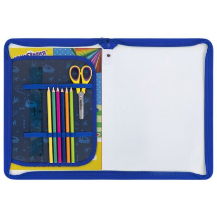 Папка для труда на молнии ЮНЛАНДИЯ А4, 1 отделение, откидная планка, органайзер, "Beware", 272224 Папка для труда на молнии ЮНЛАНДИЯ А4, 1 отделение, откидная планка, органайзер, "Beware", 272224