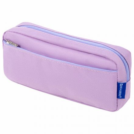 Пенал мягкий BRAUBERG PASTEL, 2 отделения, фиолетовый, 21х9,5х5 см, 272278 Пенал мягкий BRAUBERG PASTEL, 2 отделения, фиолетовый, 21х9,5х5 см, 272278