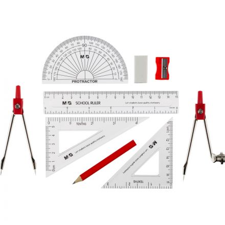 Готовальня  M&G, 10 предм, в метал коробке